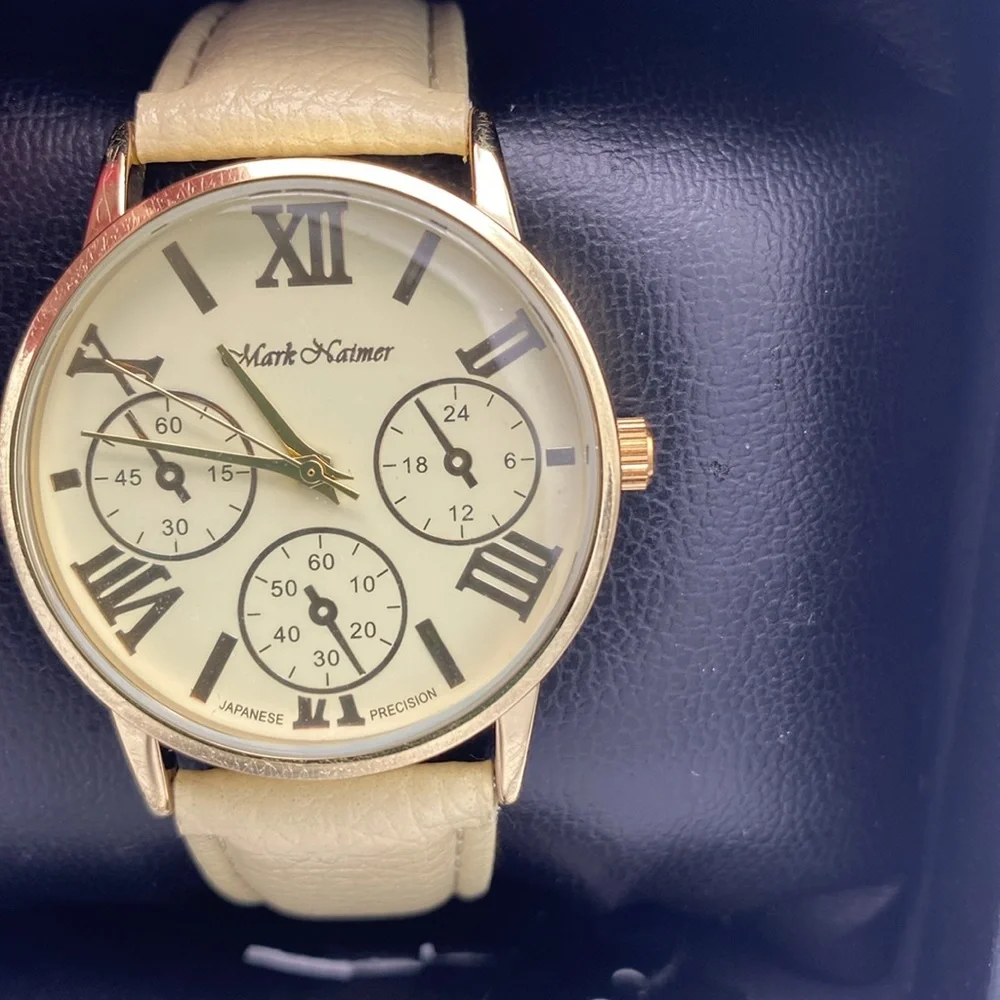 Womens Mark Naimer Japanese precision wristwatch  watch needs battery w/ tag